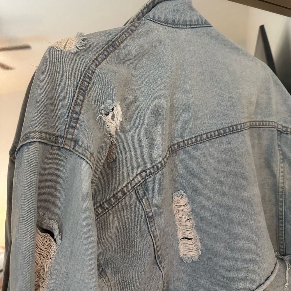 Distressed Denim Jacket - Picture 4 of 4